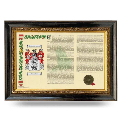 Catesbey Armorial Landscape Framed - Heirloom