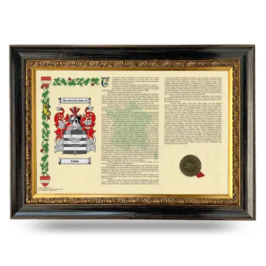 Caux Armorial Landscape Framed - Heirloom