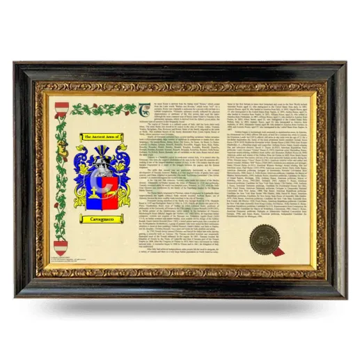 Cavagnaro Armorial Landscape Framed - Heirloom