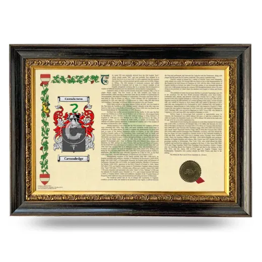 Cavandedge Armorial Landscape Framed - Heirloom