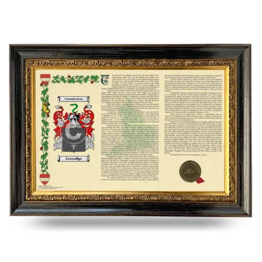 Cavendige Armorial Landscape Framed - Heirloom