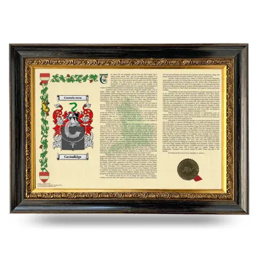 Cavindidge Armorial Landscape Framed - Heirloom