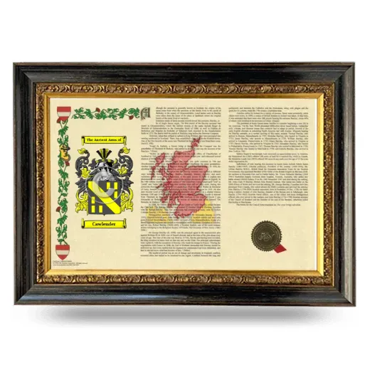 Cawlender Armorial Landscape Framed - Heirloom