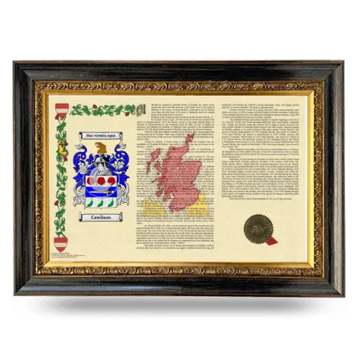 Cawlison Armorial Landscape Framed - Heirloom