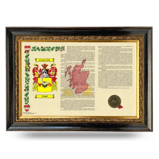 Ceind Armorial Landscape Framed - Heirloom