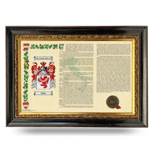 Cejas Armorial Landscape Framed - Heirloom