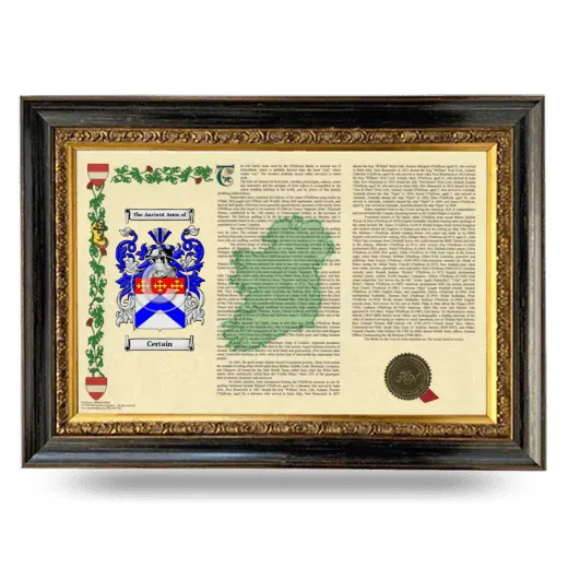 Certain Armorial Landscape Framed - Heirloom