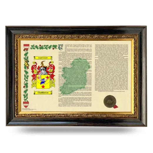 Chadderton Armorial Landscape Framed - Heirloom