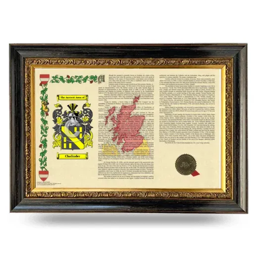 Chalinder Armorial Landscape Framed - Heirloom