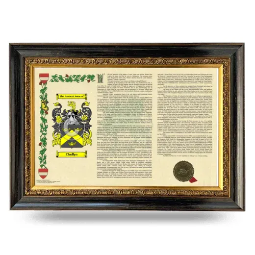 Challyn Armorial Landscape Framed - Heirloom