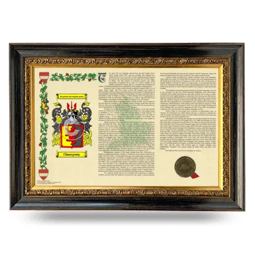 Champney Armorial Landscape Framed - Heirloom