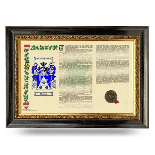 Chapey Armorial Landscape Framed - Heirloom