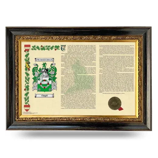 Chapil Armorial Landscape Framed - Heirloom