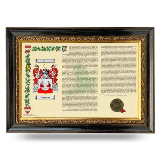 Chapman Armorial Landscape Framed - Heirloom
