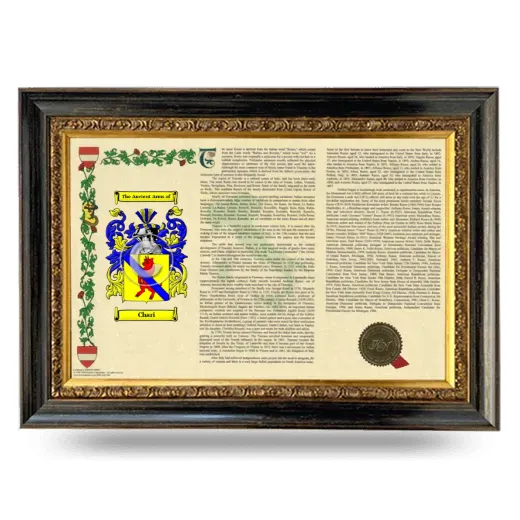 Chari Armorial Landscape Framed - Heirloom