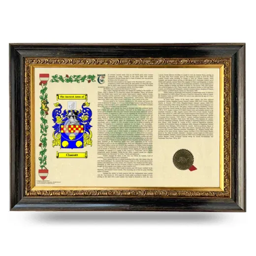 Charott Armorial Landscape Framed - Heirloom