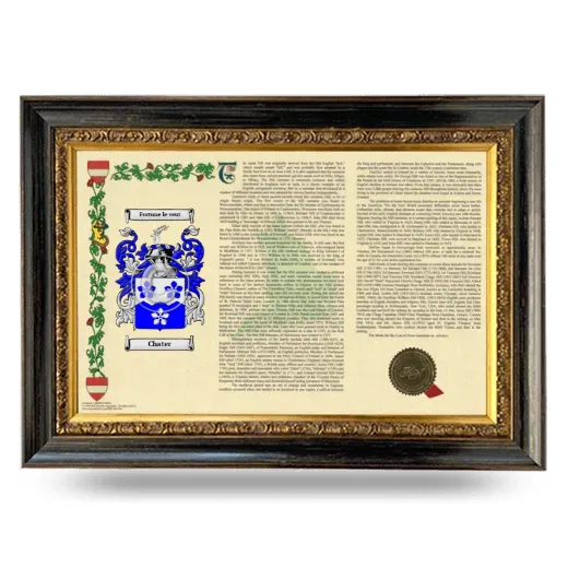Chater Armorial Landscape Framed - Heirloom