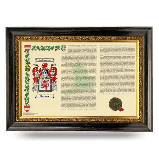 Chatment Armorial Landscape Framed - Heirloom