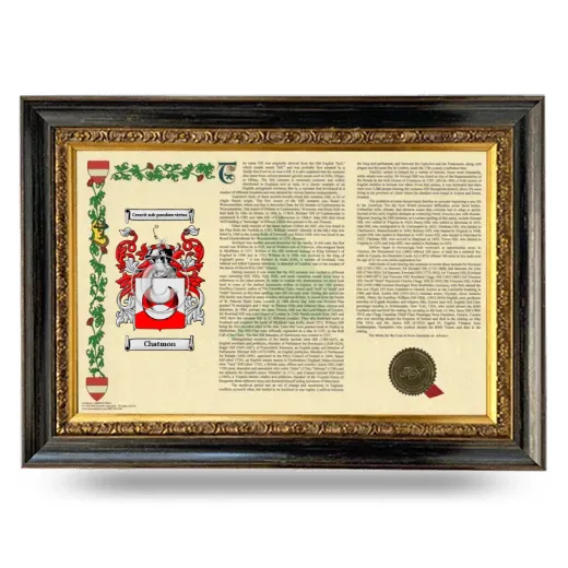 Chatmon Armorial Landscape Framed - Heirloom