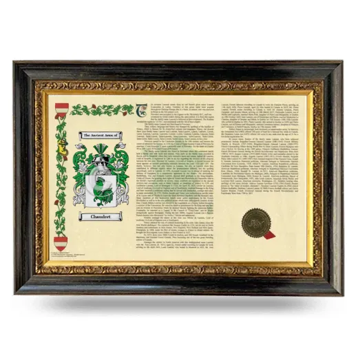Chaudret Armorial Landscape Framed - Heirloom