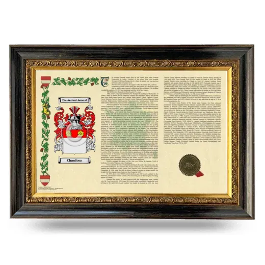 Chaufour Armorial Landscape Framed - Heirloom