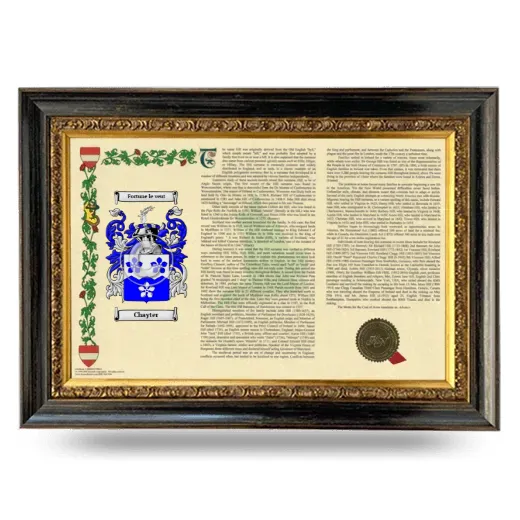 Chayter Armorial Landscape Framed - Heirloom