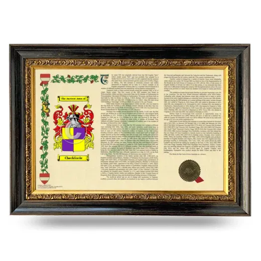 Checkforde Armorial Landscape Framed - Heirloom