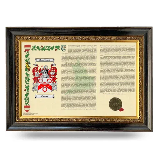 Cheray Armorial Landscape Framed - Heirloom