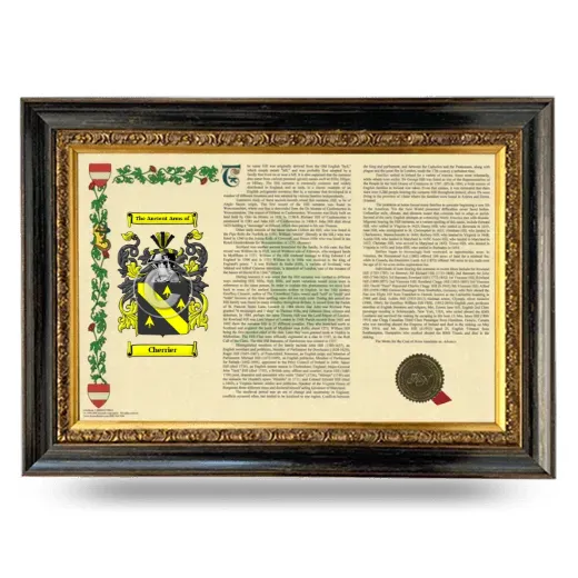 Cherrier Armorial Landscape Framed - Heirloom