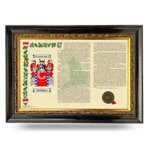 Cherrington Armorial Landscape Framed - Heirloom