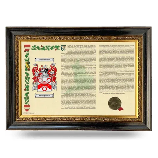 Cherryman Armorial Landscape Framed - Heirloom