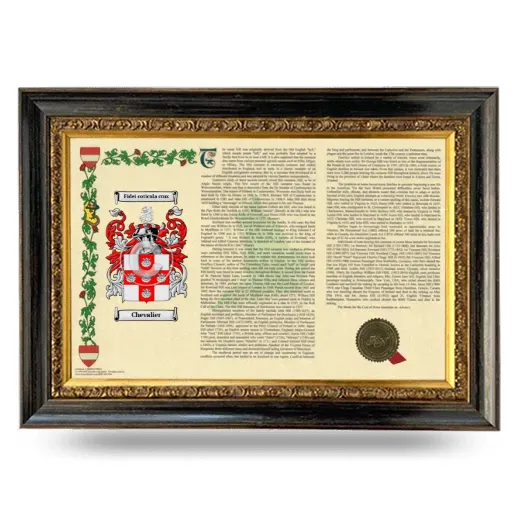Chevalier Armorial Landscape Framed - Heirloom