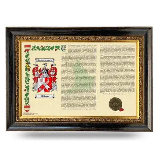 Chiborn Armorial Landscape Framed - Heirloom