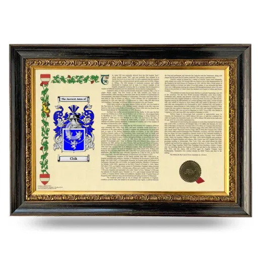 Chik Armorial Landscape Framed - Heirloom