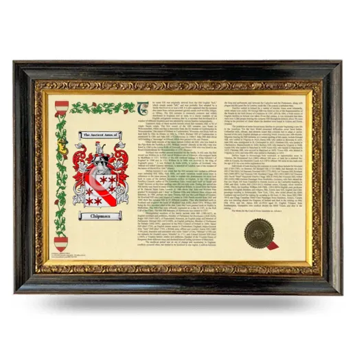 Chipman Armorial Landscape Framed - Heirloom