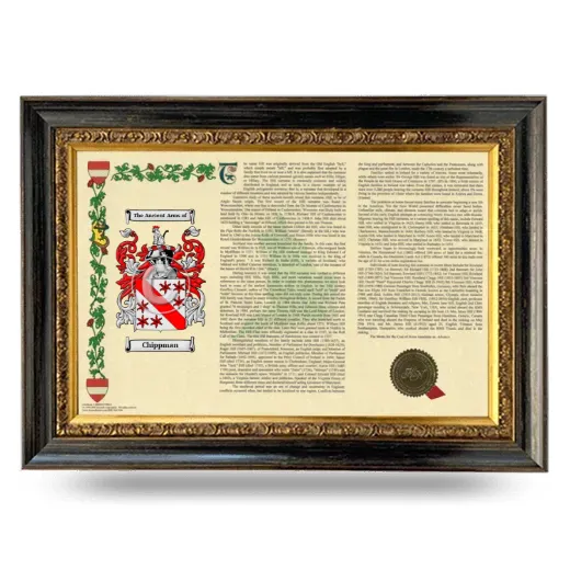 Chippman Armorial Landscape Framed - Heirloom