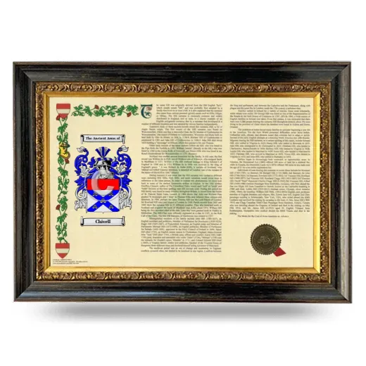 Chivell Armorial Landscape Framed - Heirloom