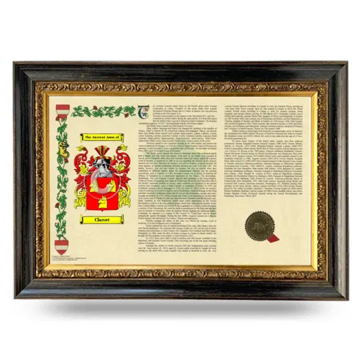Chovet Armorial Landscape Framed - Heirloom