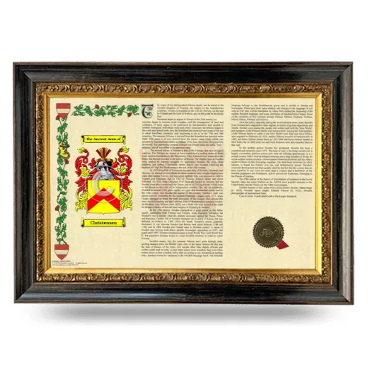 Christensen Armorial Landscape Framed - Heirloom