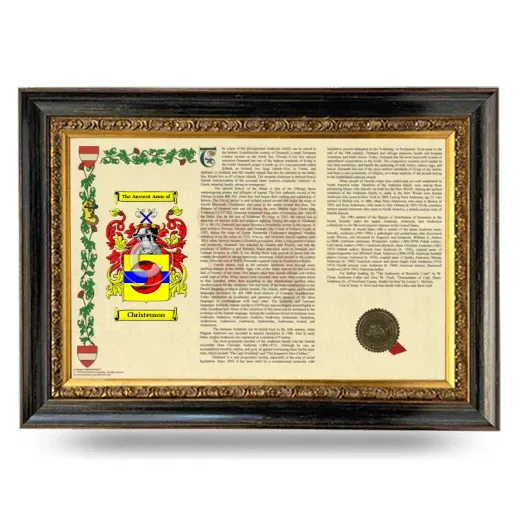 Christenson Armorial Landscape Framed - Heirloom