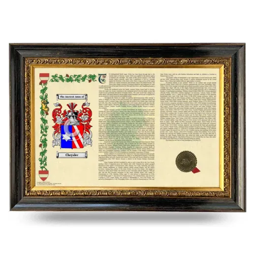 Chrysler Armorial Landscape Framed - Heirloom
