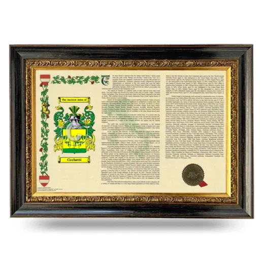Cicchetti Armorial Landscape Framed - Heirloom