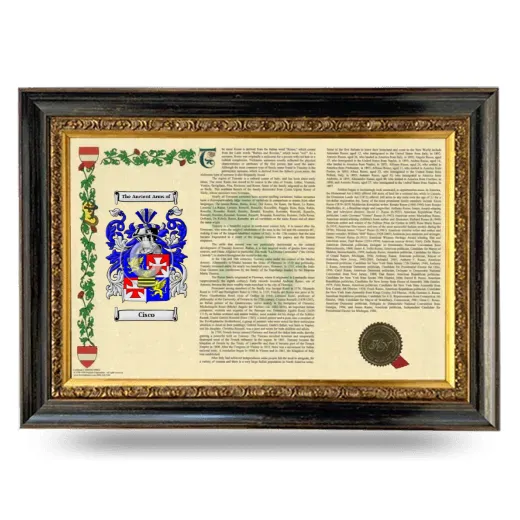 Cisco Armorial Landscape Framed - Heirloom