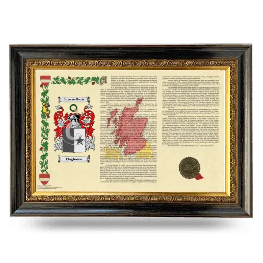 Claghorne Armorial Landscape Framed - Heirloom