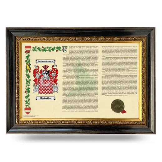 Clarkeridge Armorial Landscape Framed - Heirloom