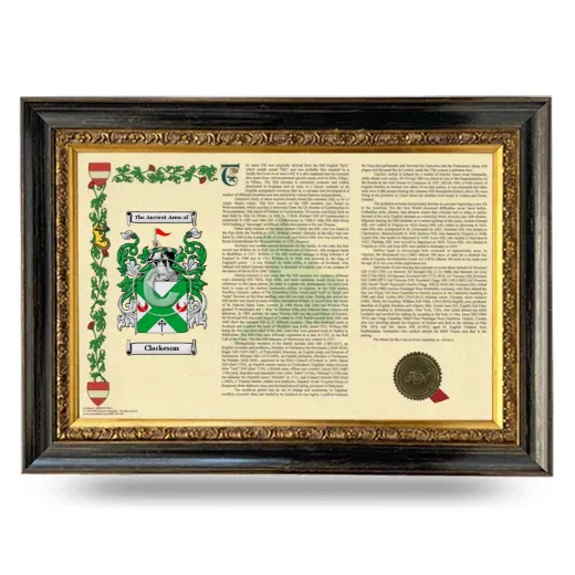 Clarkeson Armorial Landscape Framed - Heirloom