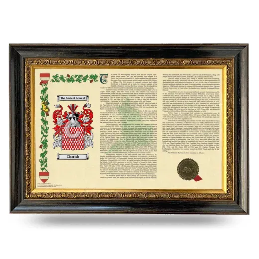 Clarrish Armorial Landscape Framed - Heirloom