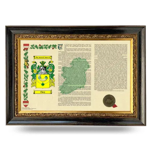 Clary Armorial Landscape Framed - Heirloom