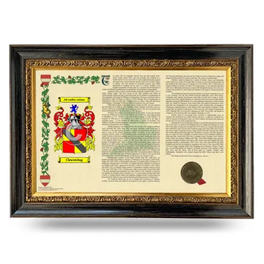 Cleavering Armorial Landscape Framed - Heirloom