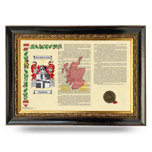 Clendenen Armorial Landscape Framed - Heirloom